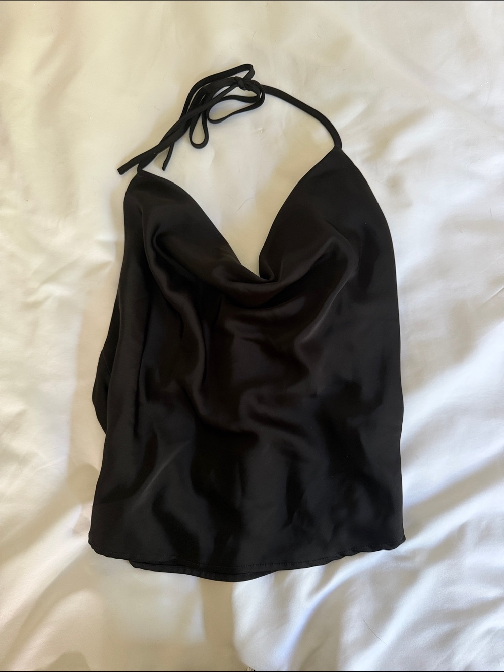 Urban Outfitters Black Cowl Neck Halter Camisole